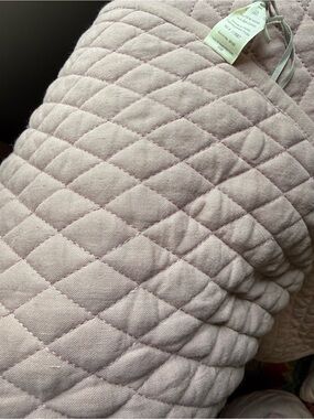 kate quinn Quilted Round Play Mat in Light purple